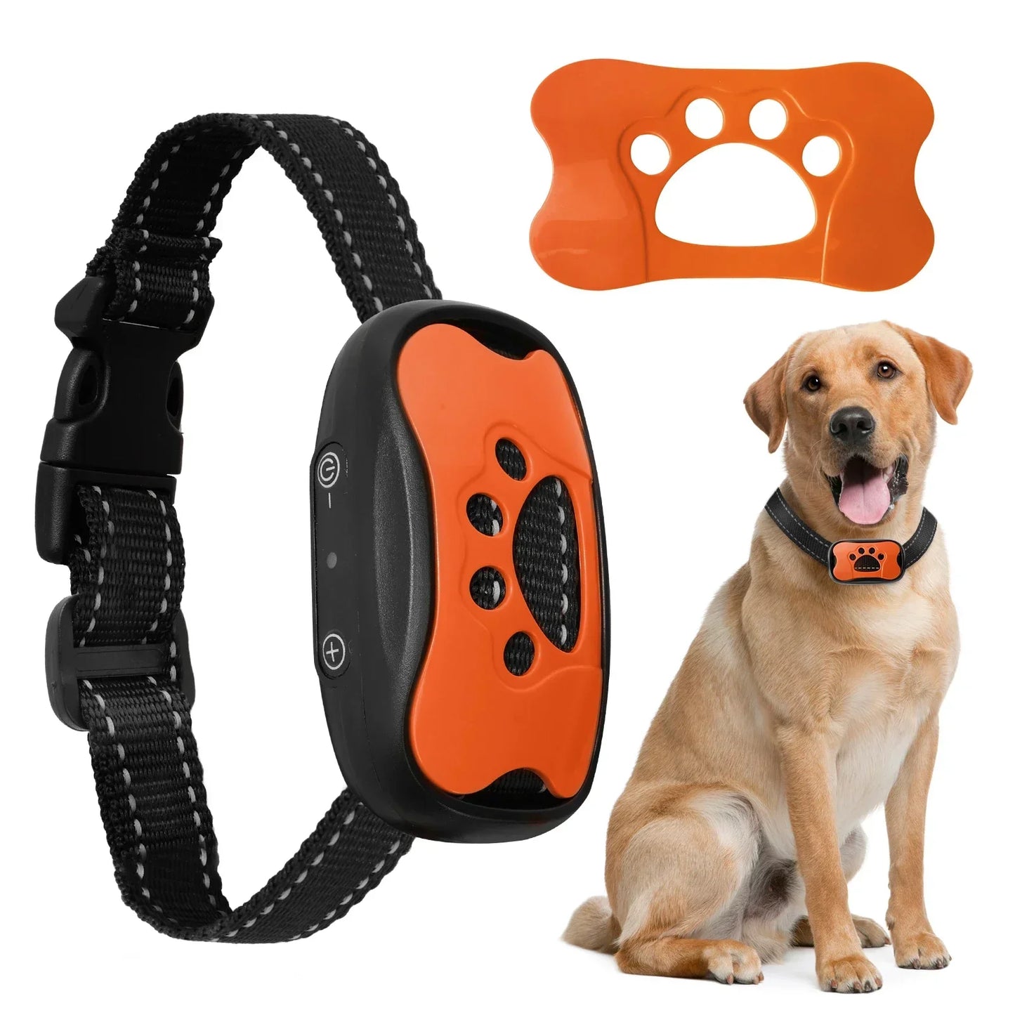 Pet Dog Anti Barking Device USB Rechargeable Dogs Training Collar