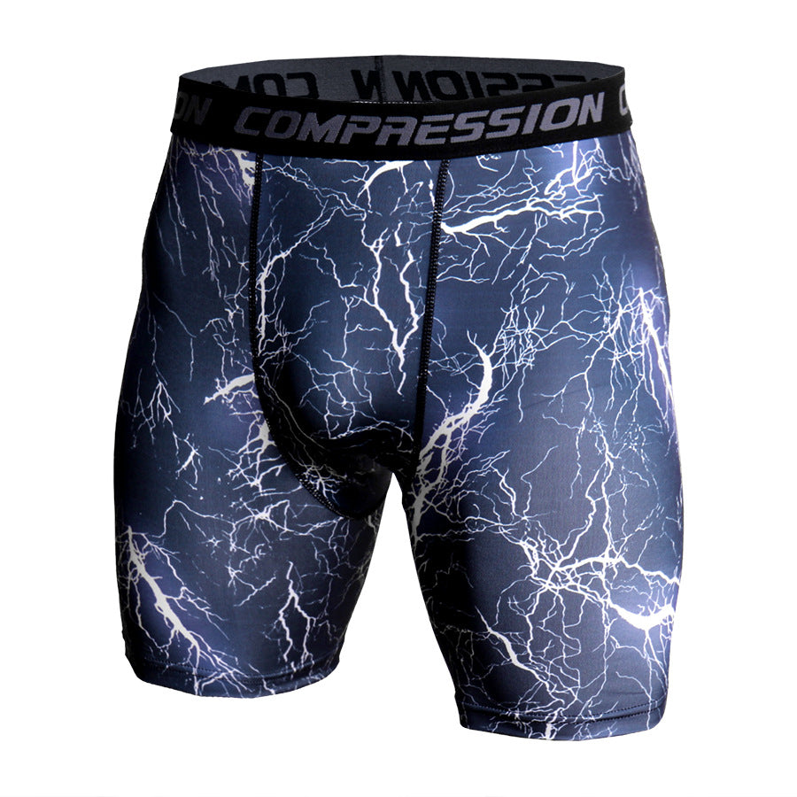 Compression Shorts Men 3D Print Camouflage Bodybuilding Tights Short