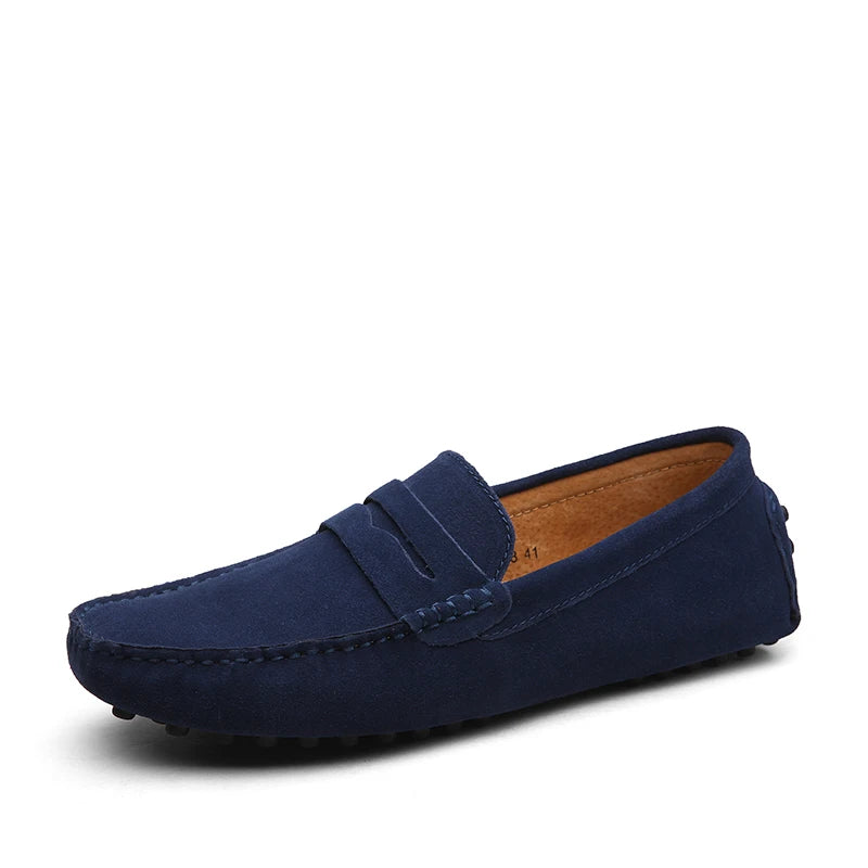 Men High Quality Leather Loafers Men Casual Shoes Moccasins Slip