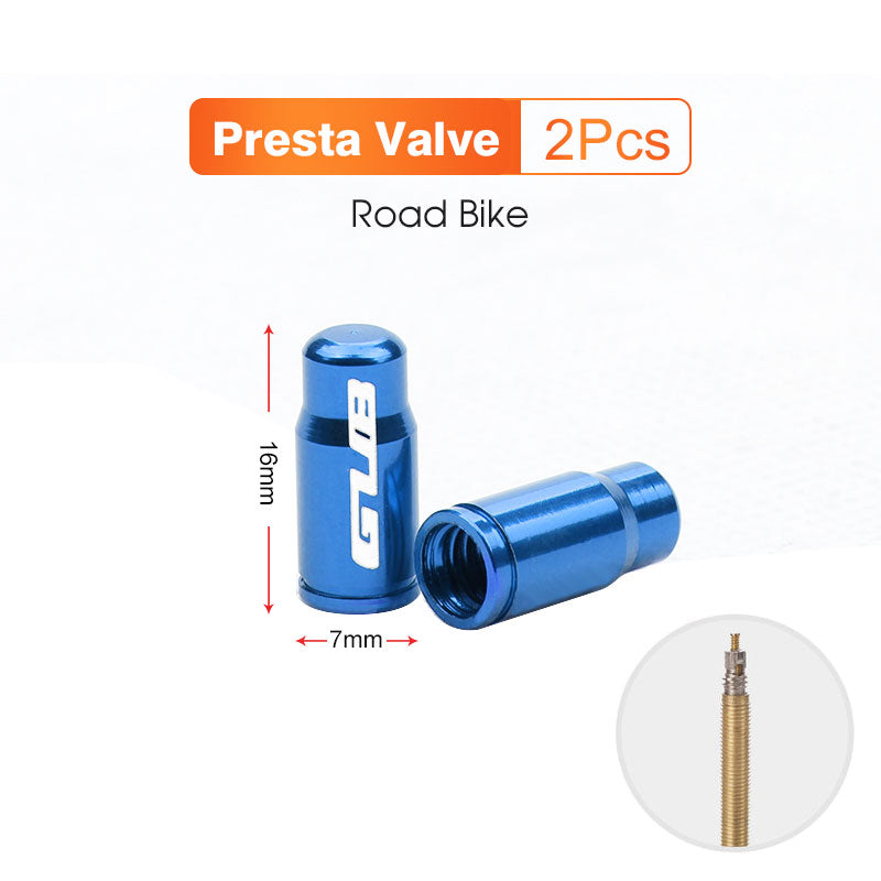 2pcs GUB Aluminum CNC Bicycle Tire Valve Cap