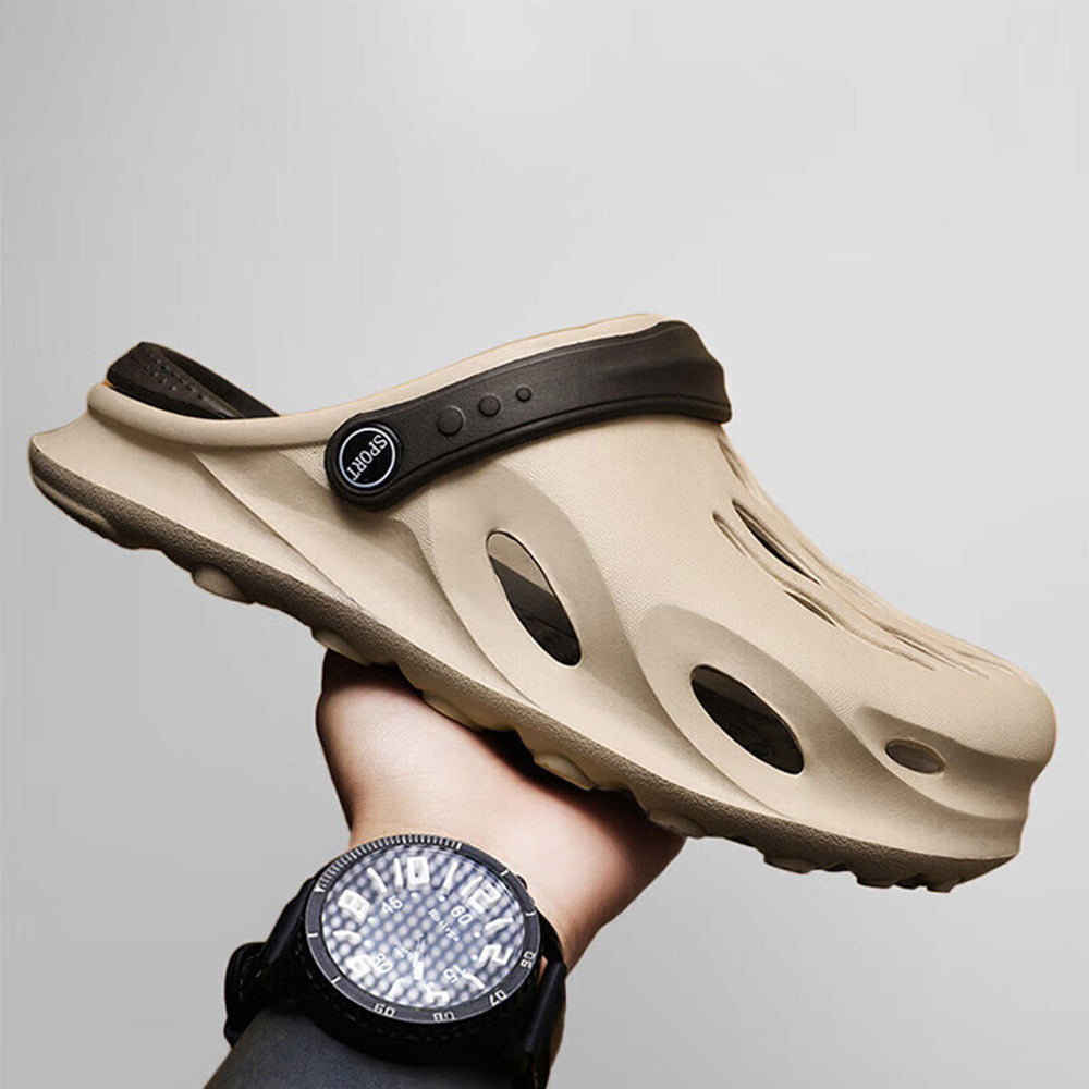 Summer Men's Fashion Beach Sandals Clogs Thick Sole Slipper