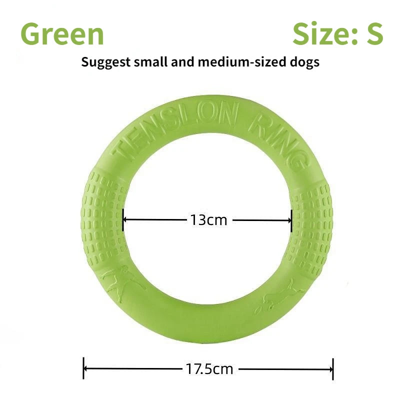 Round Ring Dog Toys Anti-Bite Flying Floating