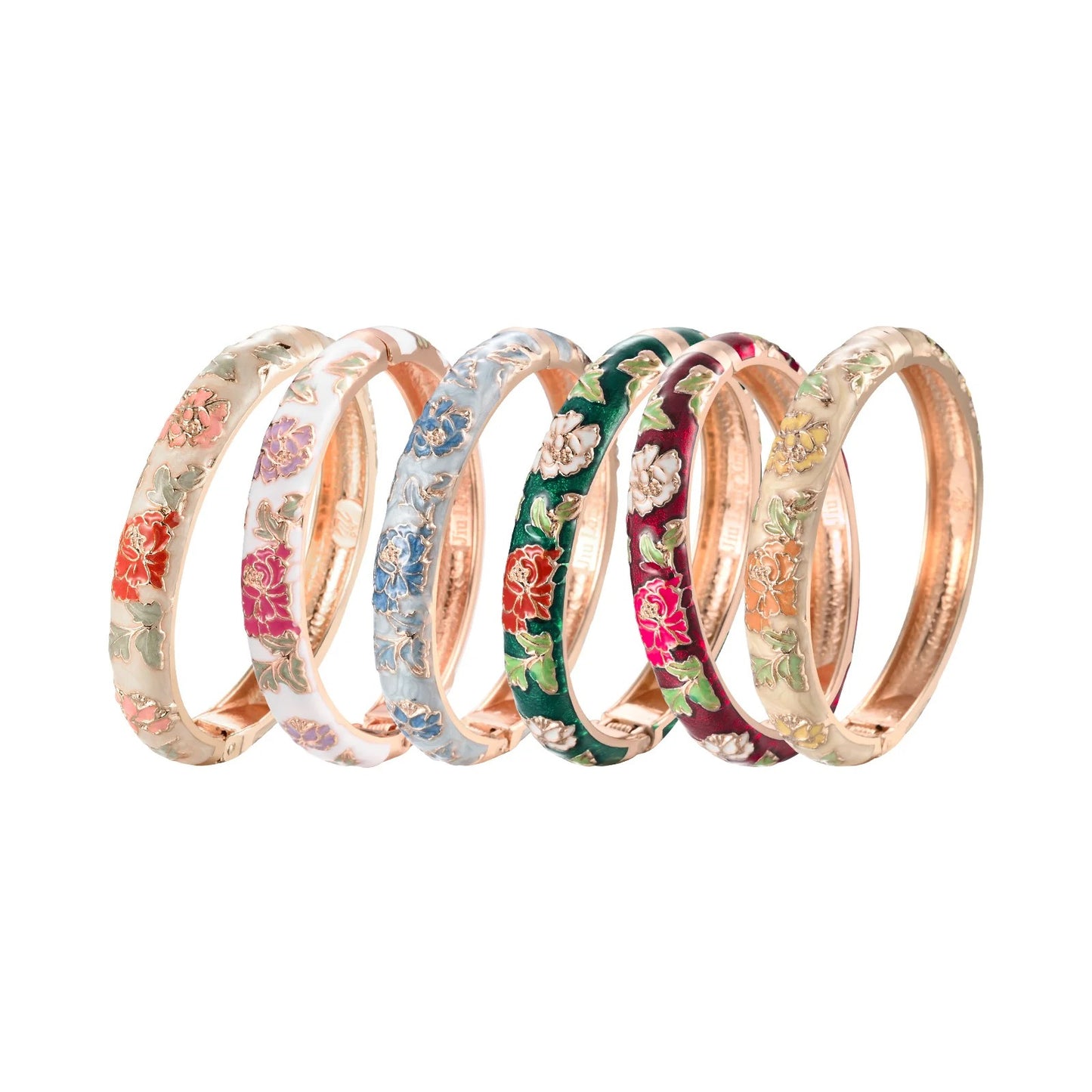 Enameled Bracelets For Women Flower Women