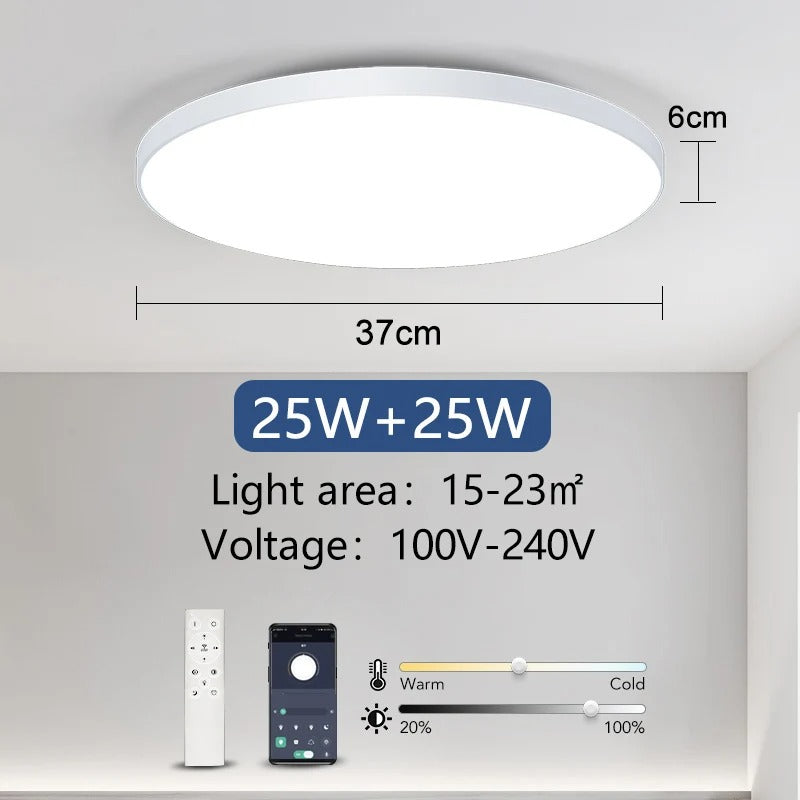 Smart Led Ceiling Lamp 36W 50W Dimmable