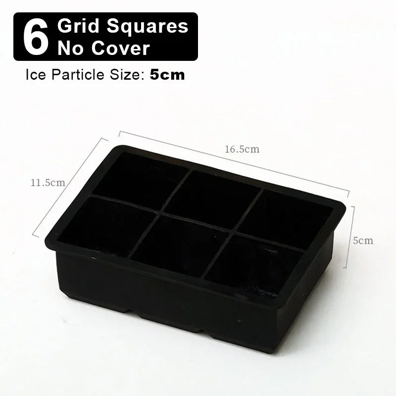 4/6/8/15Grids Silicone Ice Cube Molds Spherical Ice Cube Molds Ice Cream