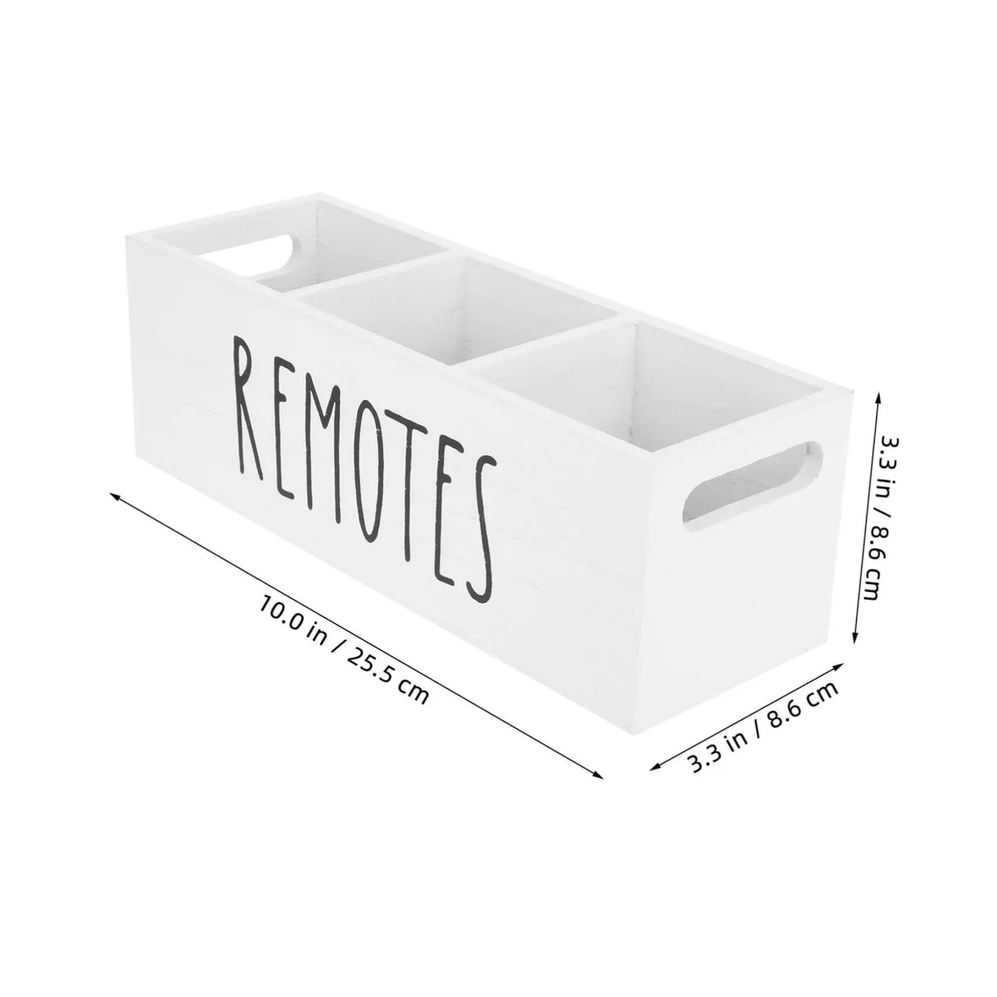 Remote Control Holder Farmhouse Remote Storage Box Wood