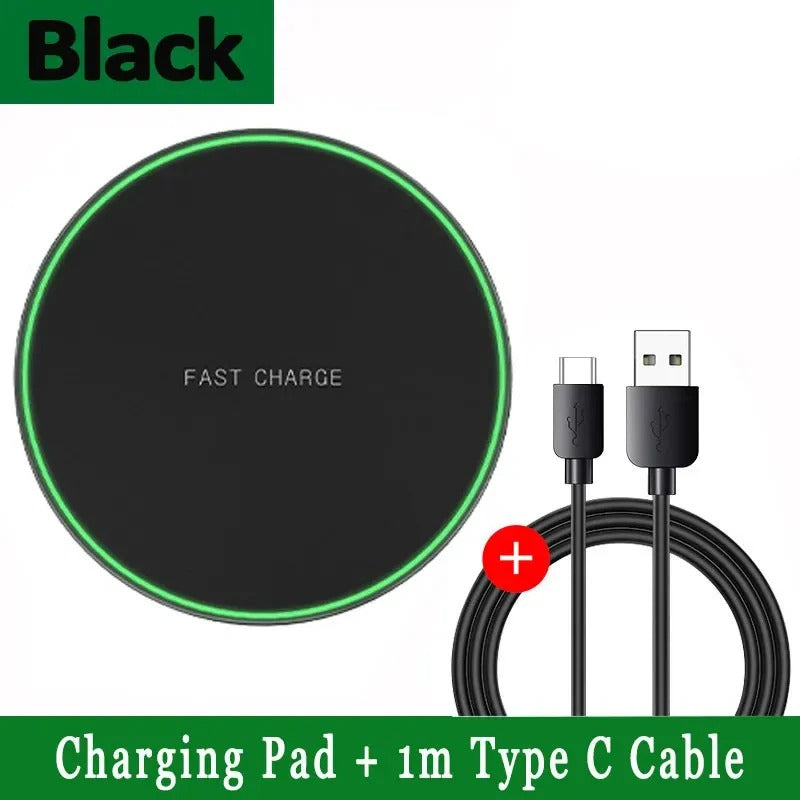 200W Wireless Charger Pad For iPhone  Fast Wireless Charging Station