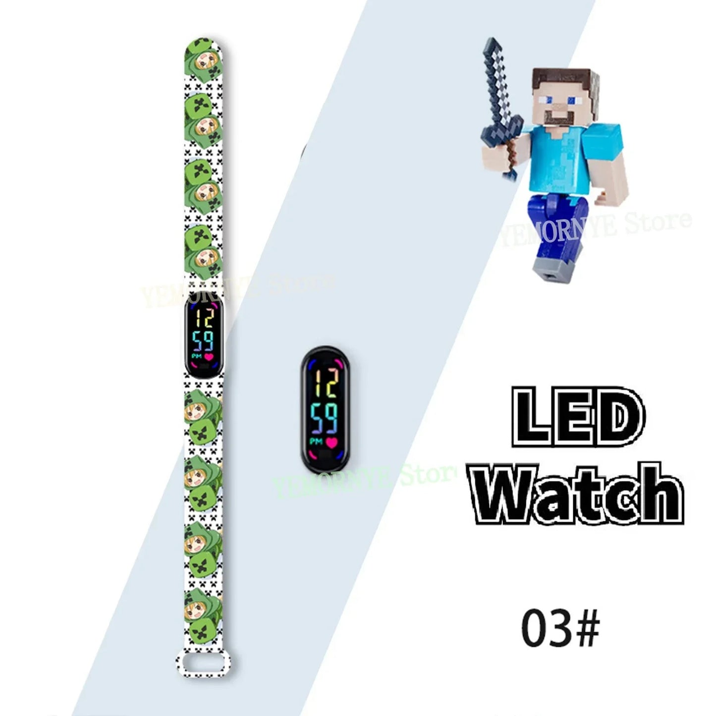 Children's Watches Action Figures Mini World kids