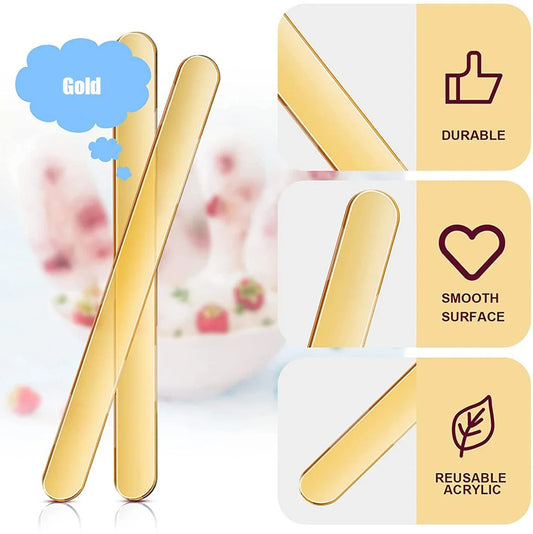 Reusable Ice Cream Sticks Acrylic Popsicle Sticks Creamsicle Cakesicle Cake