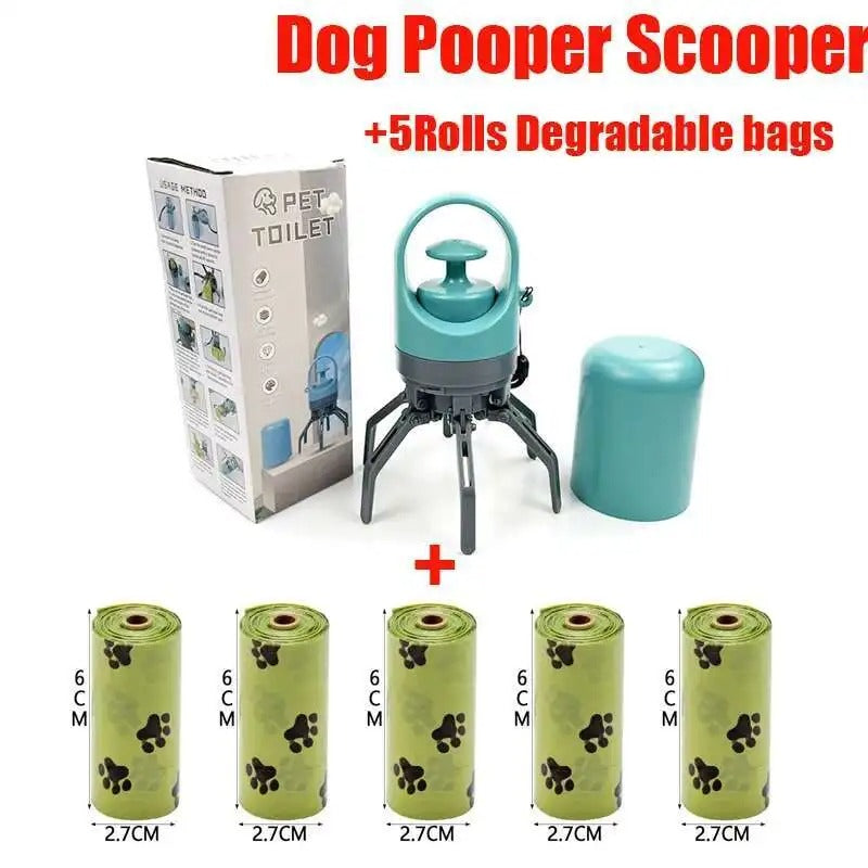 Portable Dog Pooper Scooper Outdoor Pet Waste Pick-up Cleaner