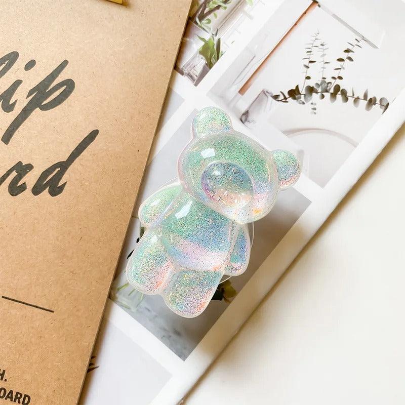 Glitter Bear Phone Holder Grip Bracket for iPhone Samsung Xiaomi