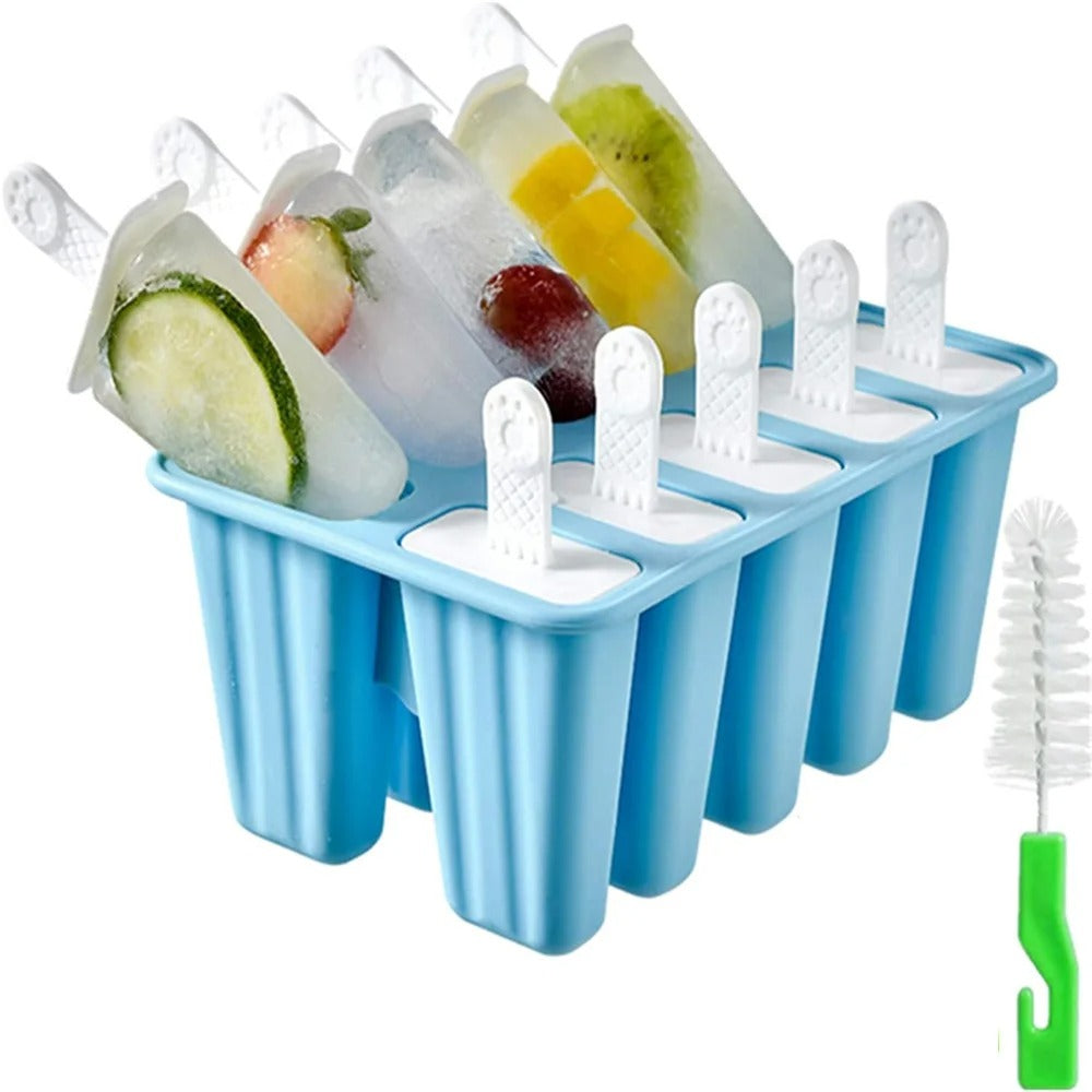 Popsicle molds 10 Pieces Popsicle Molds Silicone BPA Free Ice Pop Easy