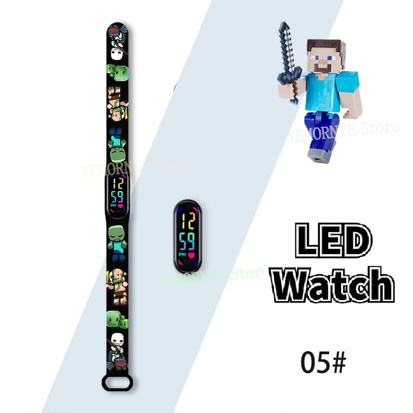 Children's Watches Action Figures Mini World kids