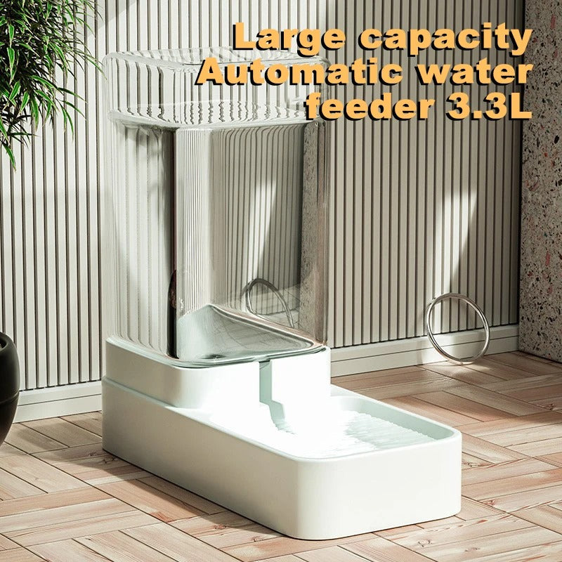 Automatic Cat Feeder & Water Dispenser with Gravity Food