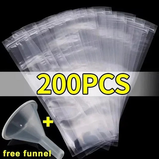 Disposable Transparent Ice Popsicle Bags DIY Ice Cream Pops Fruit Juice