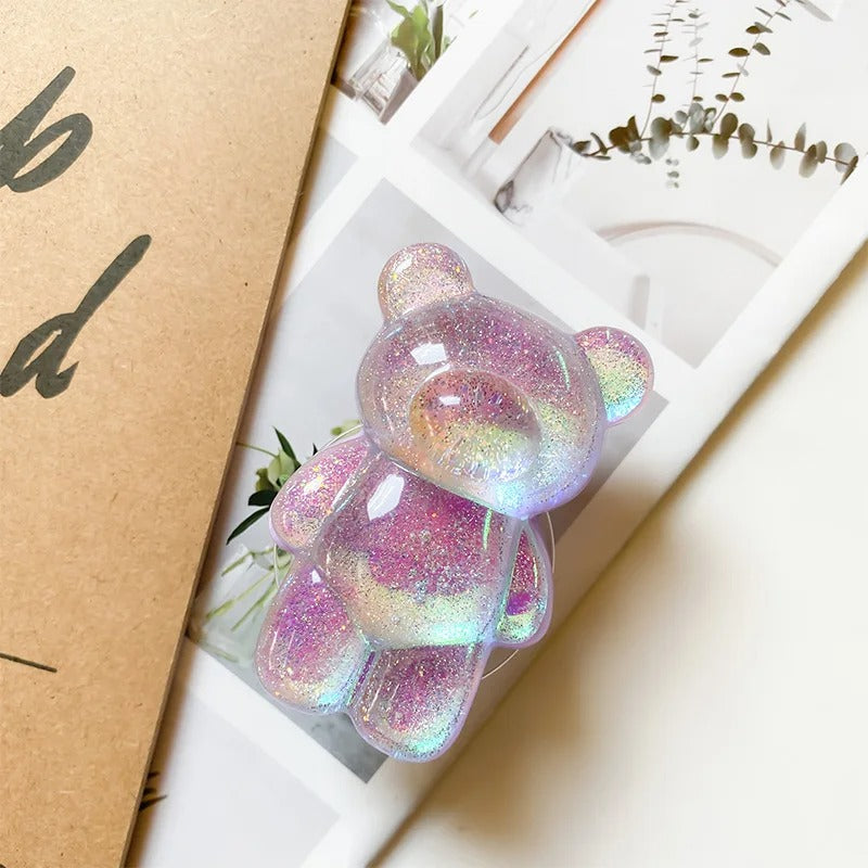 Glitter Bear Phone Holder Grip Bracket for iPhone Samsung Xiaomi