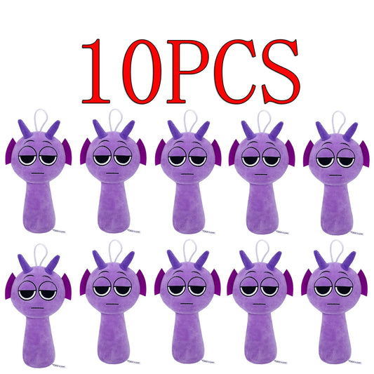 10PCS Sprunki Plush Stuffed Dolls Game Toys