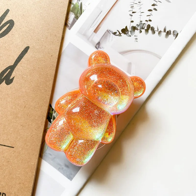 Glitter Bear Phone Holder Grip Bracket for iPhone Samsung Xiaomi