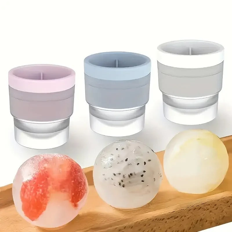 Silicone Ice Ball Mold Round Ice Bucket Summer Homemade DIY Refrigerator