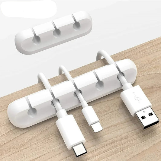 Cable Holder Clips Cable Organizer Silicone USB Cable Winder Management Clips