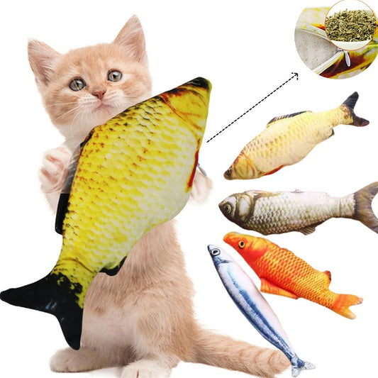 Creative Cat Toy 3d Fish Simulation Soft Plush Anti-Bite