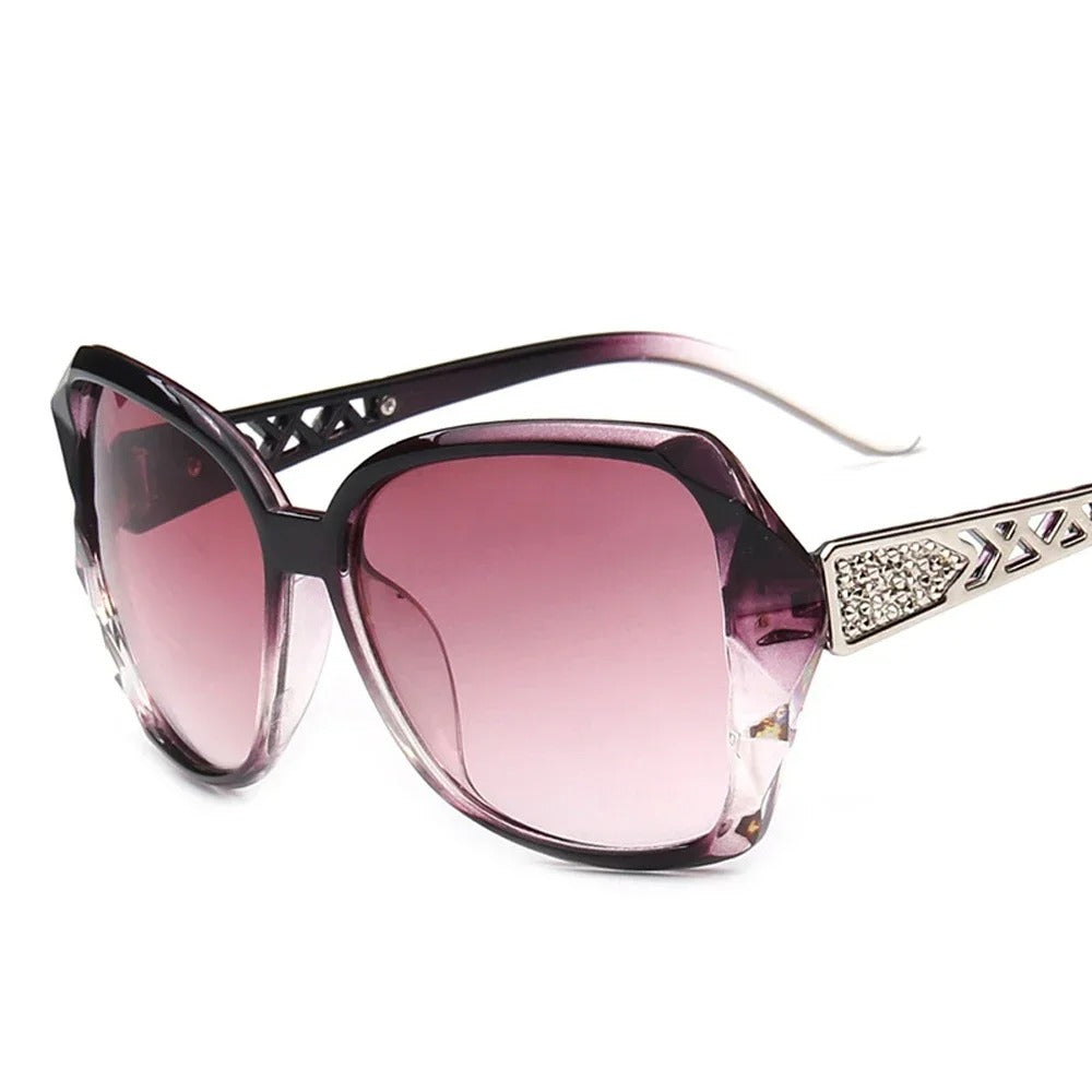 Fashion Big Purple Sunglasses Women