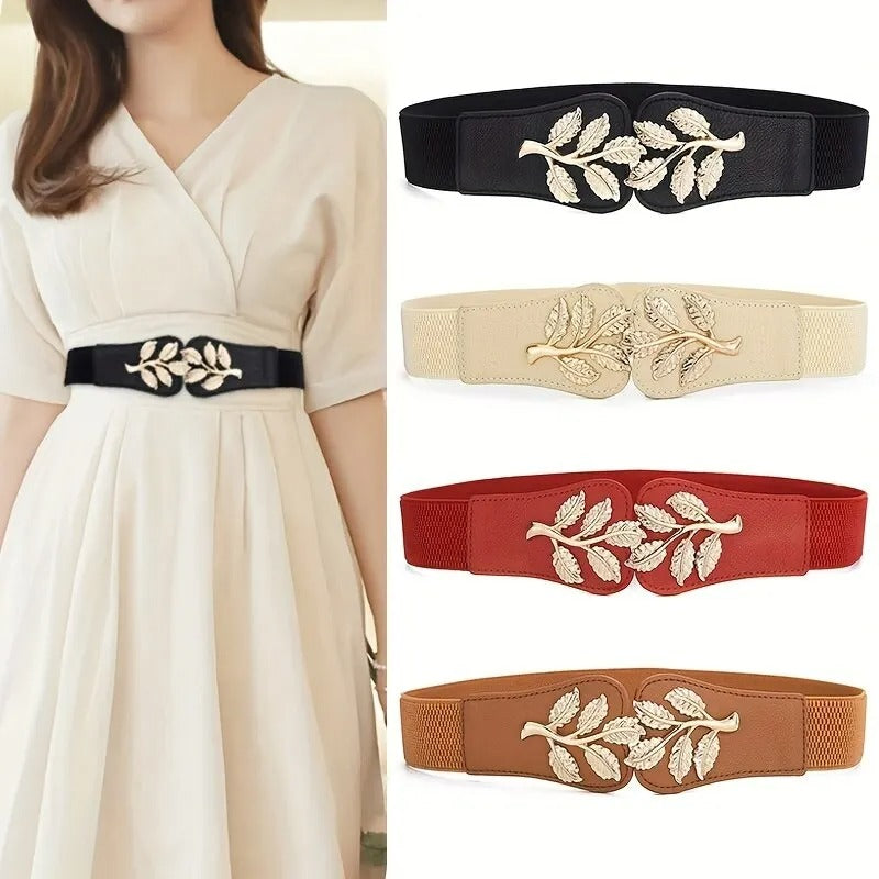 Women's Waist Cover Fashionable Gold Leaf