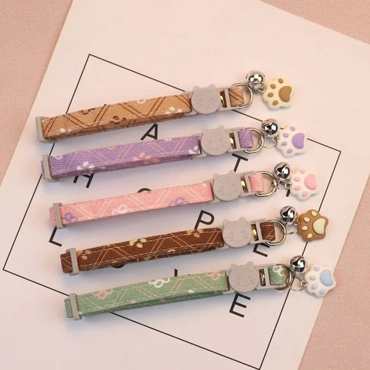Cute Neck Pet Collar with Bell for Small Dogs Puppy Kitten