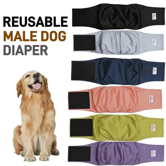 Washable Male Dog Diaper Reusable Pet Sanitary Panties