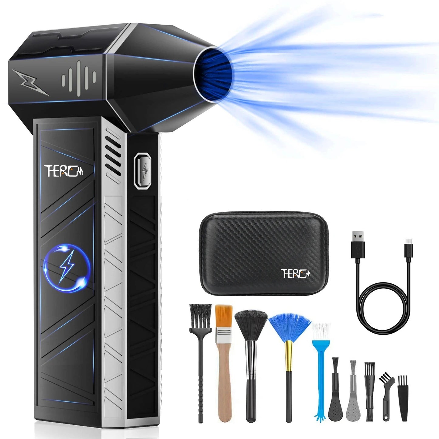 Mini Handheld Turbo Jet Fan-150000RPM Powerful Compressed air Duster for car