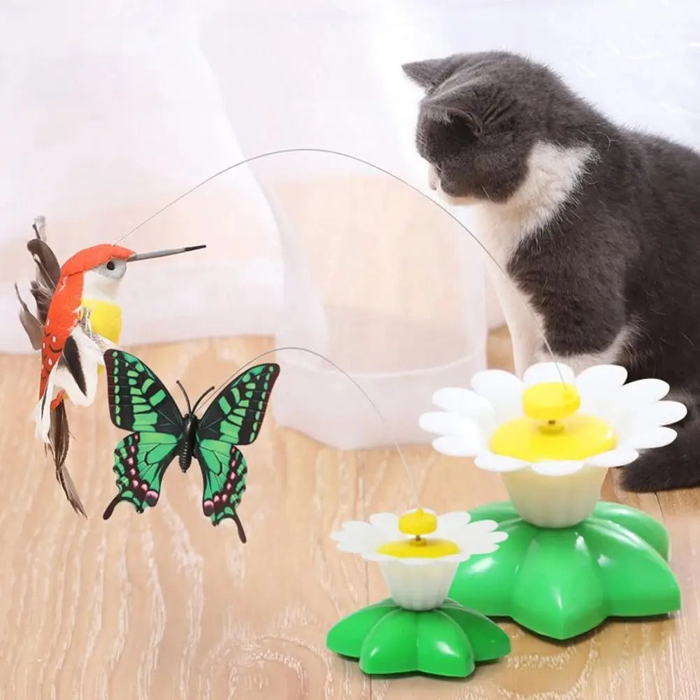 Rotating Electric Butterfly For Cats