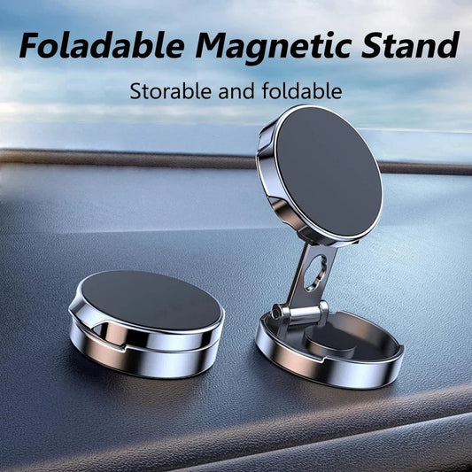 Mobile Phone Stand Strong Magnetic Car Holder 720° Foldable