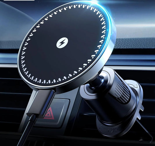 Strong Magnetic Wireless Car Phone Charger Adapter 15W Air Vent Car Phone Holder for iPhone 16 15 14 13 Pro Max Plus 12