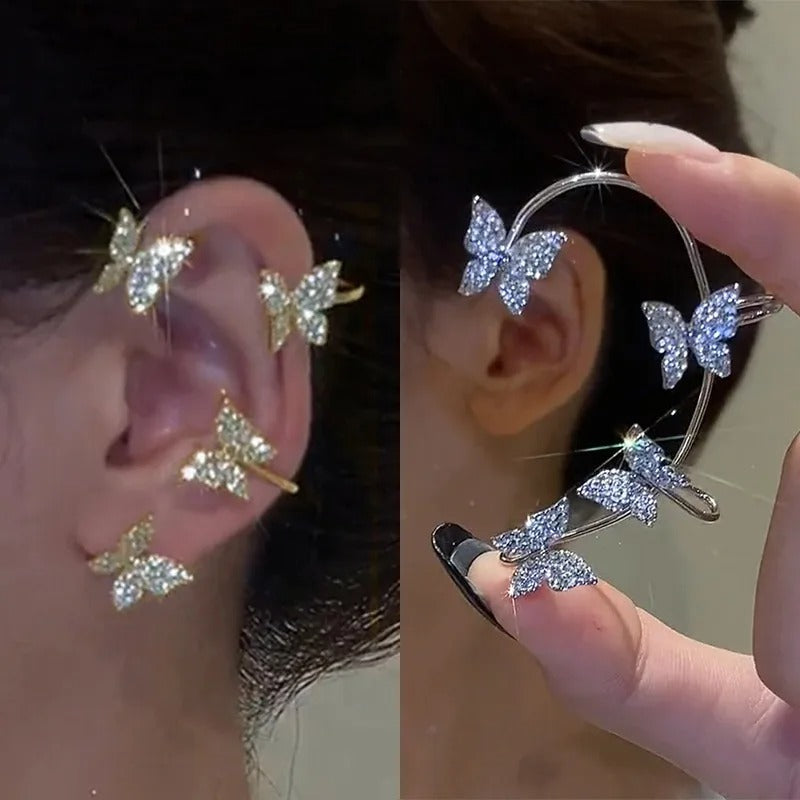 Korean Style Butterfly Ear Clips Without Piercing For Women