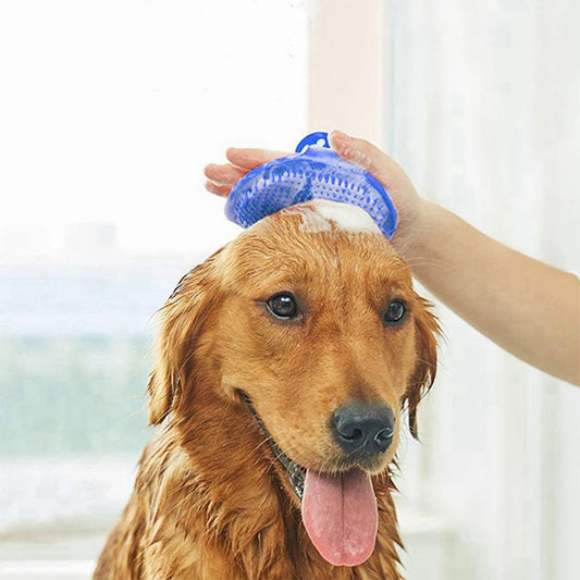 Soft Rubber Dog Brush Grooming Massage Brush Cleaning