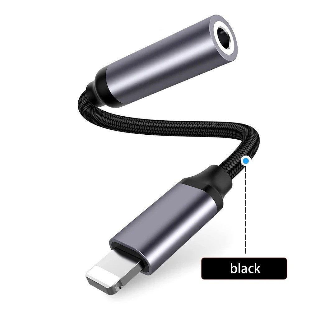For iPhone To 3 5 MM Jack AUX Cable Adapter For iPhone