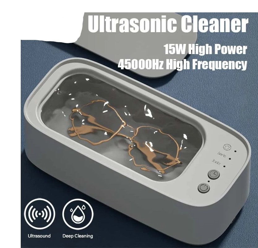 Ultrasonic Cleaner 45000Hz USB Rechargeable Portable