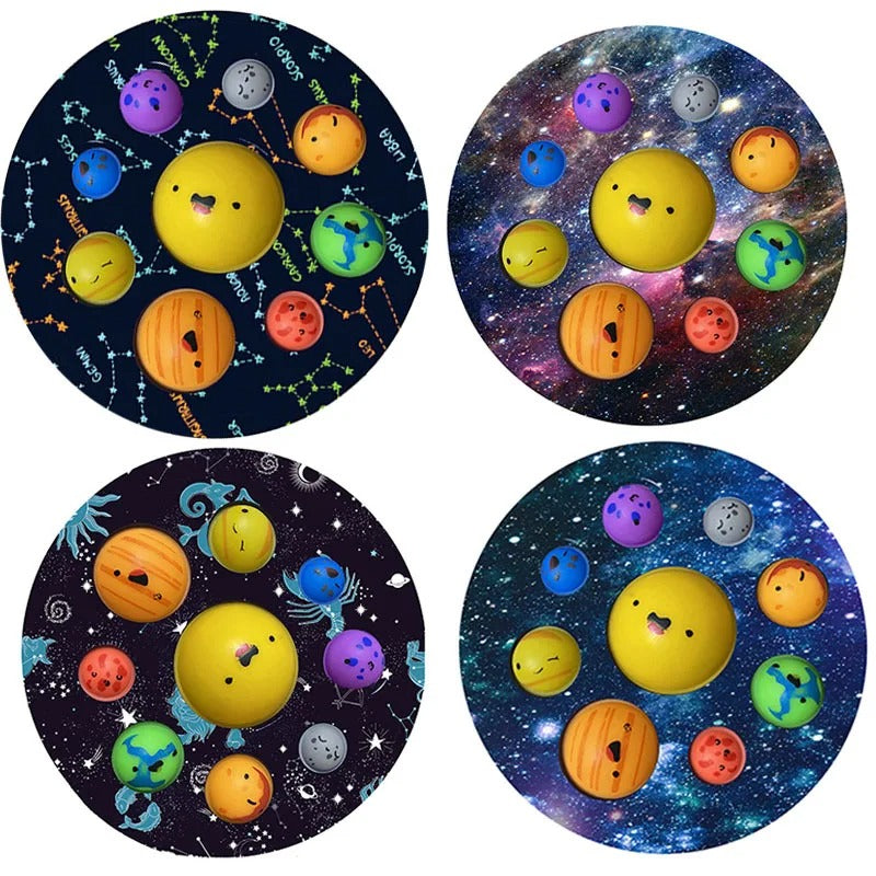 Eight Planets Dimple Push Bubble Fidget Toys