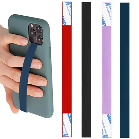 4 PCS Mobile Phone Holder Finger Grip Elastic Band Strap