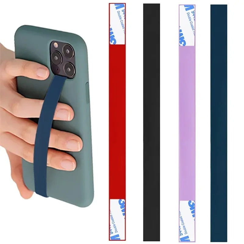 4 PCS Mobile Phone Holder Finger Grip Elastic Band Strap