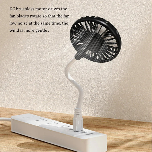 Rechargeable Handheld Fan Silent Cooling Power Bank Wireless Mini Play Plug Fans
