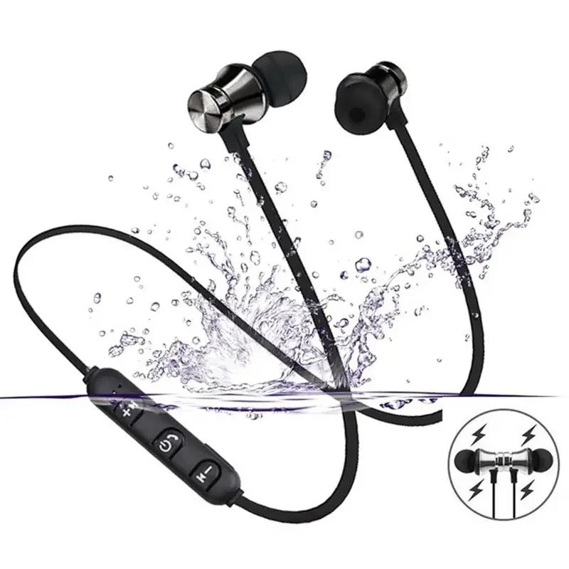Sports magnetic Bluetooth earphone in ear wireless neckband headphones