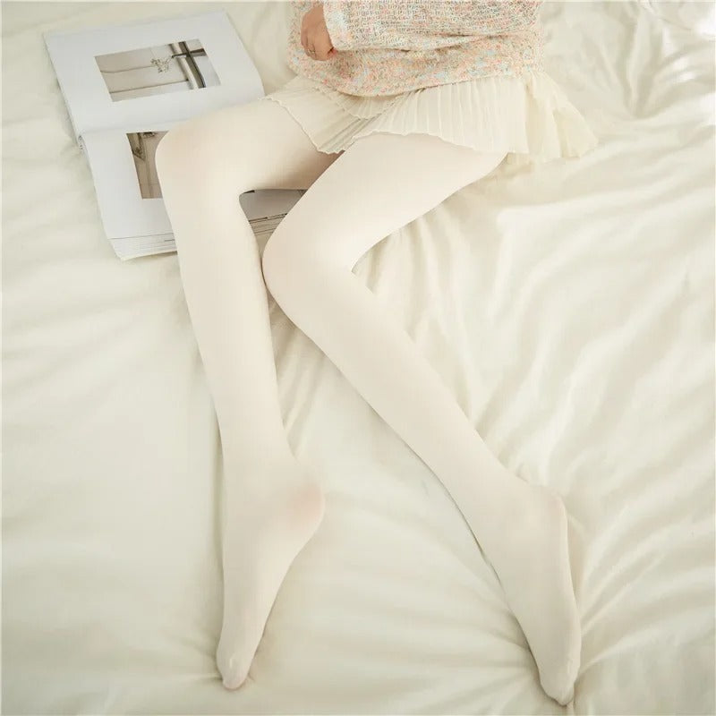 Women Lolita White Japanese Style Sweet Pantyhose