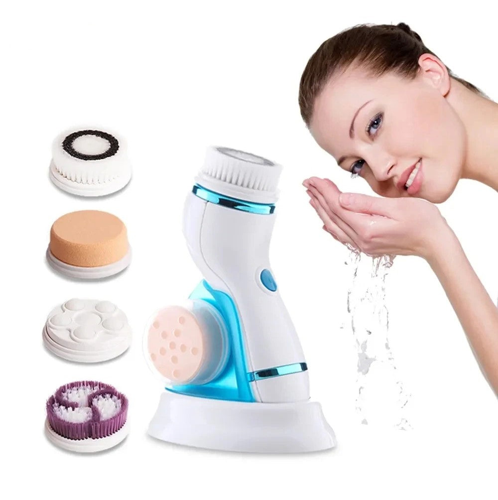 4 In 1 Electric Facial Cleansing Brush Massage