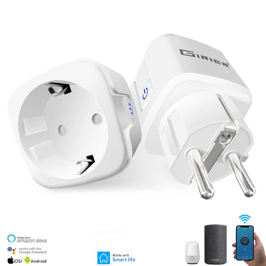 16A EU Smart Wifi Power Plug with Power Monitor Smart Home