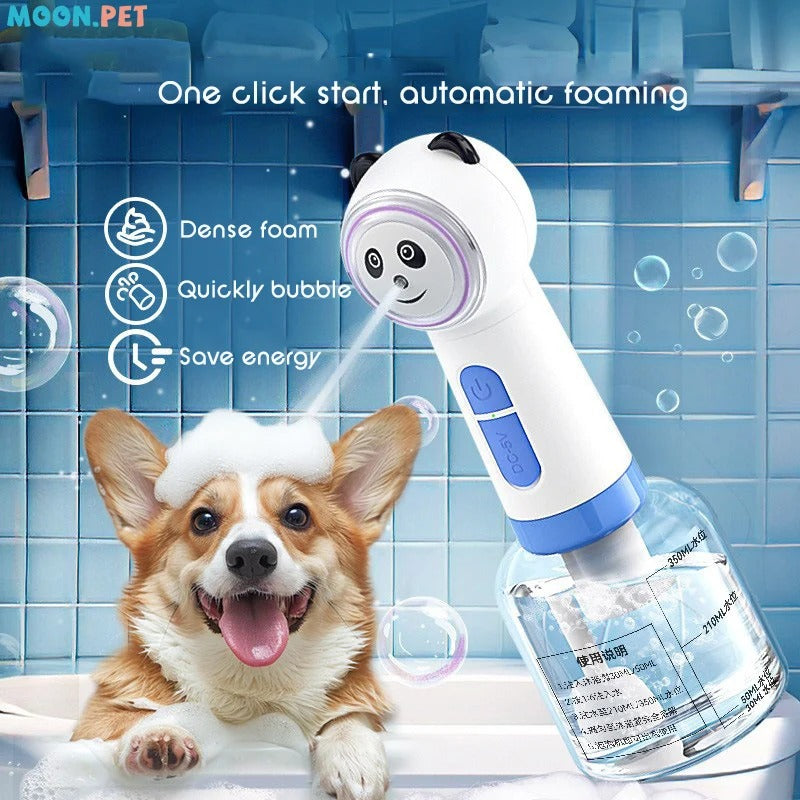 Fun Panda Pet Cleaning Bathing Electric Foam Machine