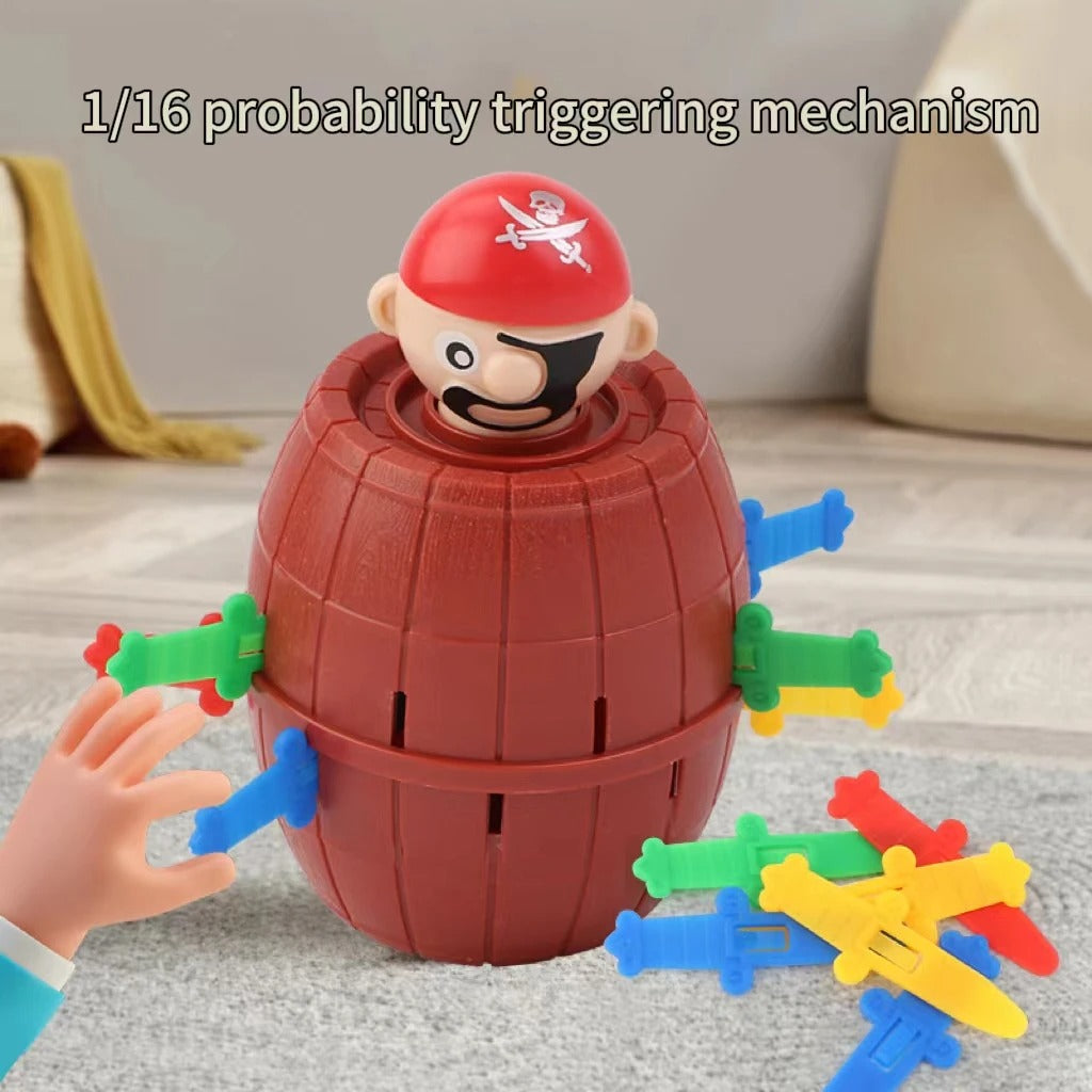 Mini New Funny Pirate Barrel Toys Lucky Game Jumping Pirates