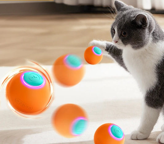 Cat Toys Smart Interactive Cat Bouncing Ball Automatic Rolling