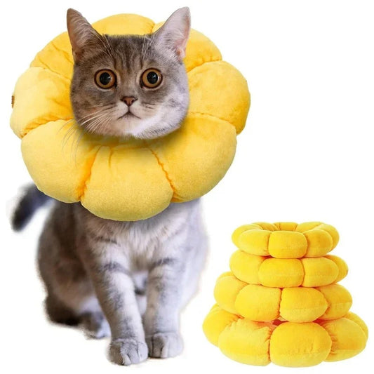 Cat Cone Collar Pet Cats After Surgery Wound Protective Collar