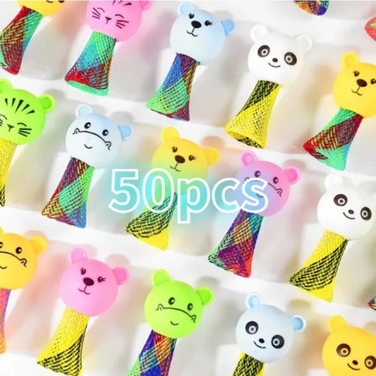 10pcs Creative Animal Jumping Doll Toys